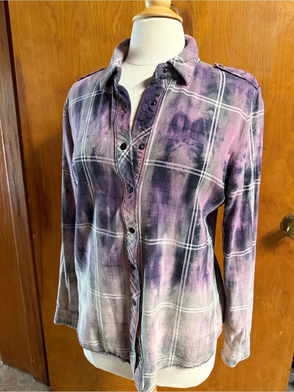 Dear John Purple Plaid Button-Down Shirt